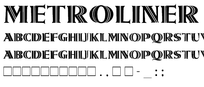 Metroliner Regular font